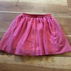Dark pink tulle skort